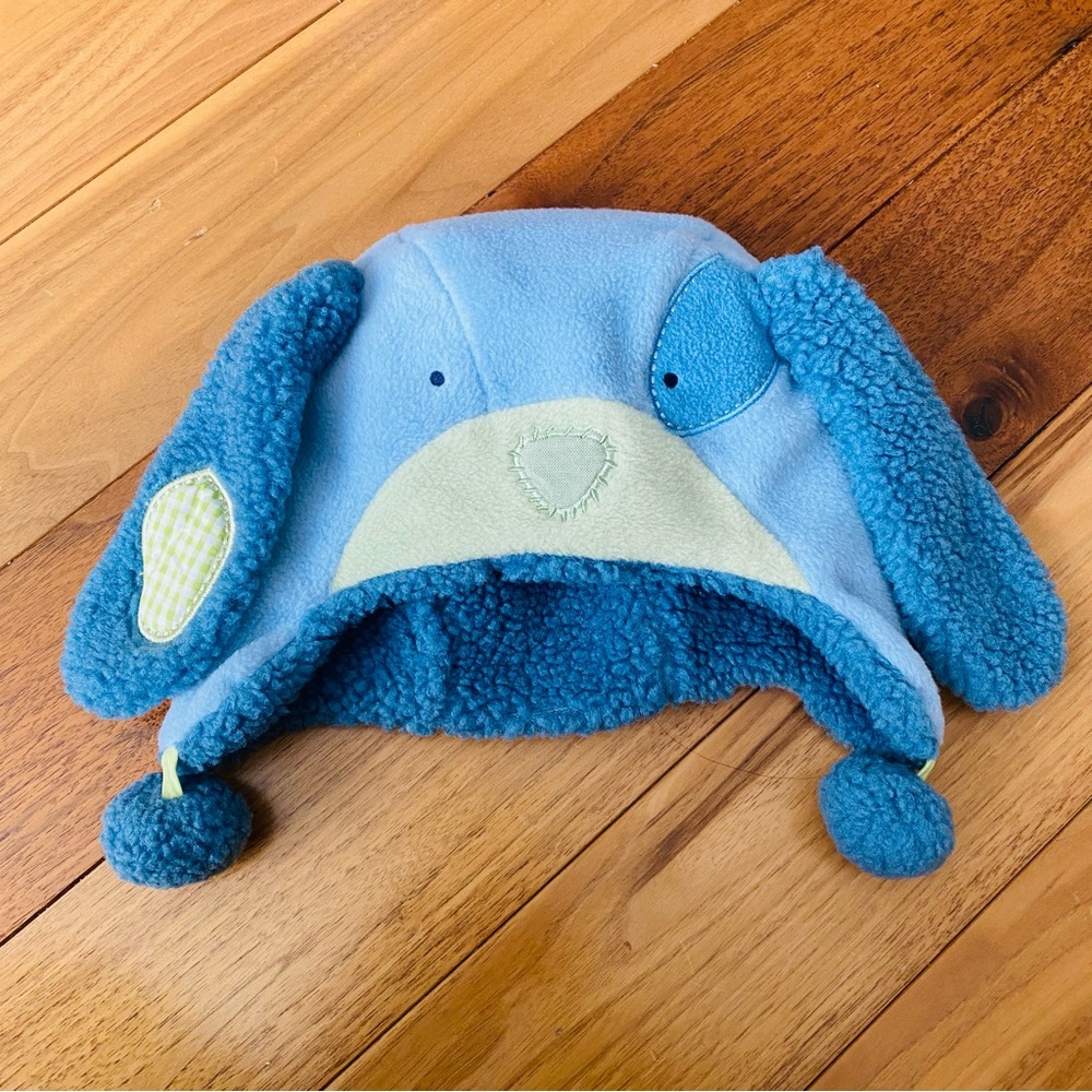 Pottery Barn Kids Hat Vintage Patchwork Dog Hat Infant size 0-12 months